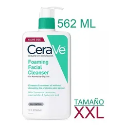 Cerave Foaming Facial Cleanser Limpiador Espumoso Para Piel Grasa 562ml