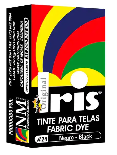 Iris Tinte Para Telas - Negro