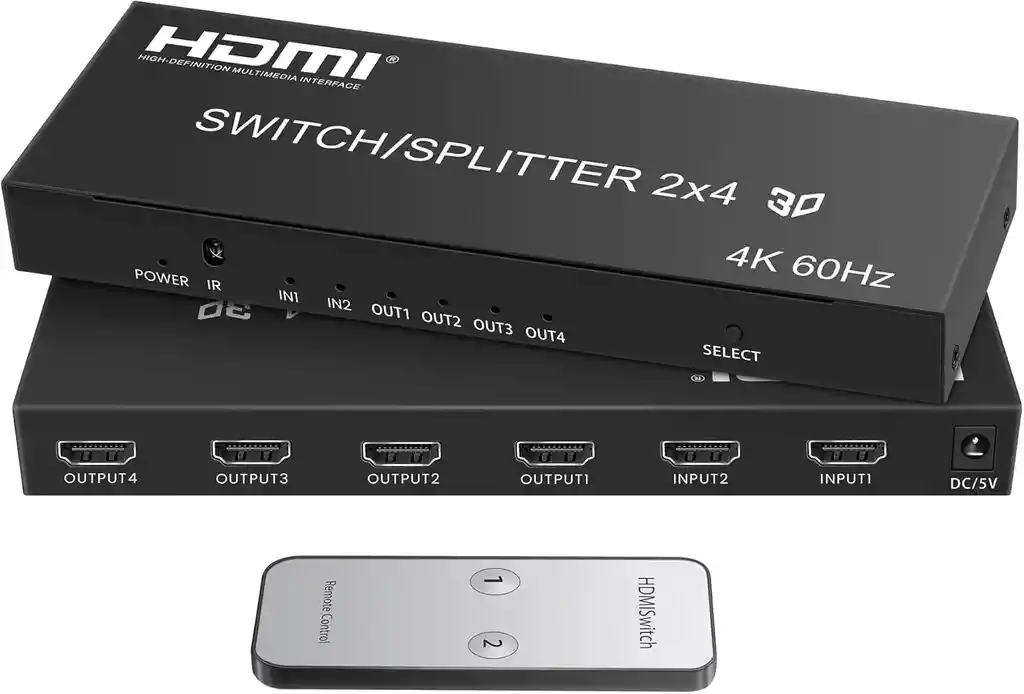 2x4 Hdmi Switch/splitter 4k 60hz