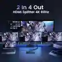 2x4 Hdmi Switch/splitter 4k 60hz