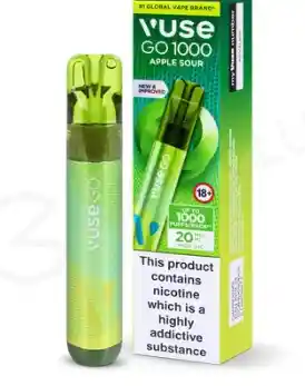 Vape Desechable Apple Sour Vuse Go 1000 Puff