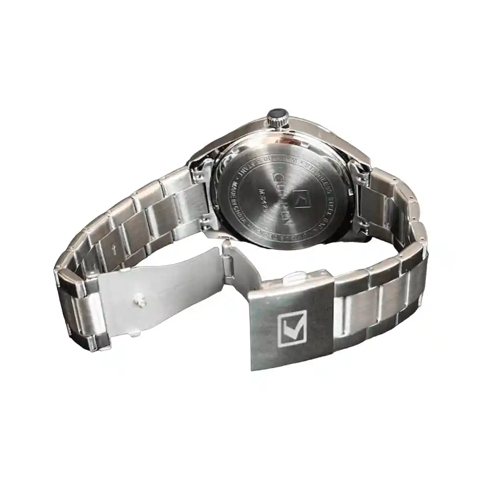 Reloj Analogo Curren Kred9304 Original Color Plateado En Acero Inoxidable Para Hombre
