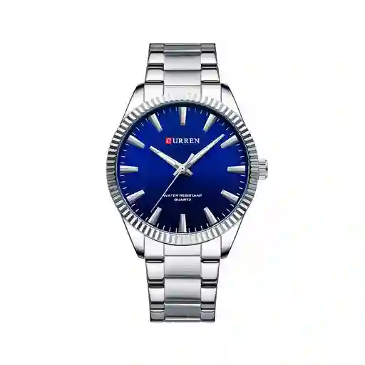 Reloj Analogo Curren Kre842503 Original Color Plateado En Acero Inoxidable Para Hombre