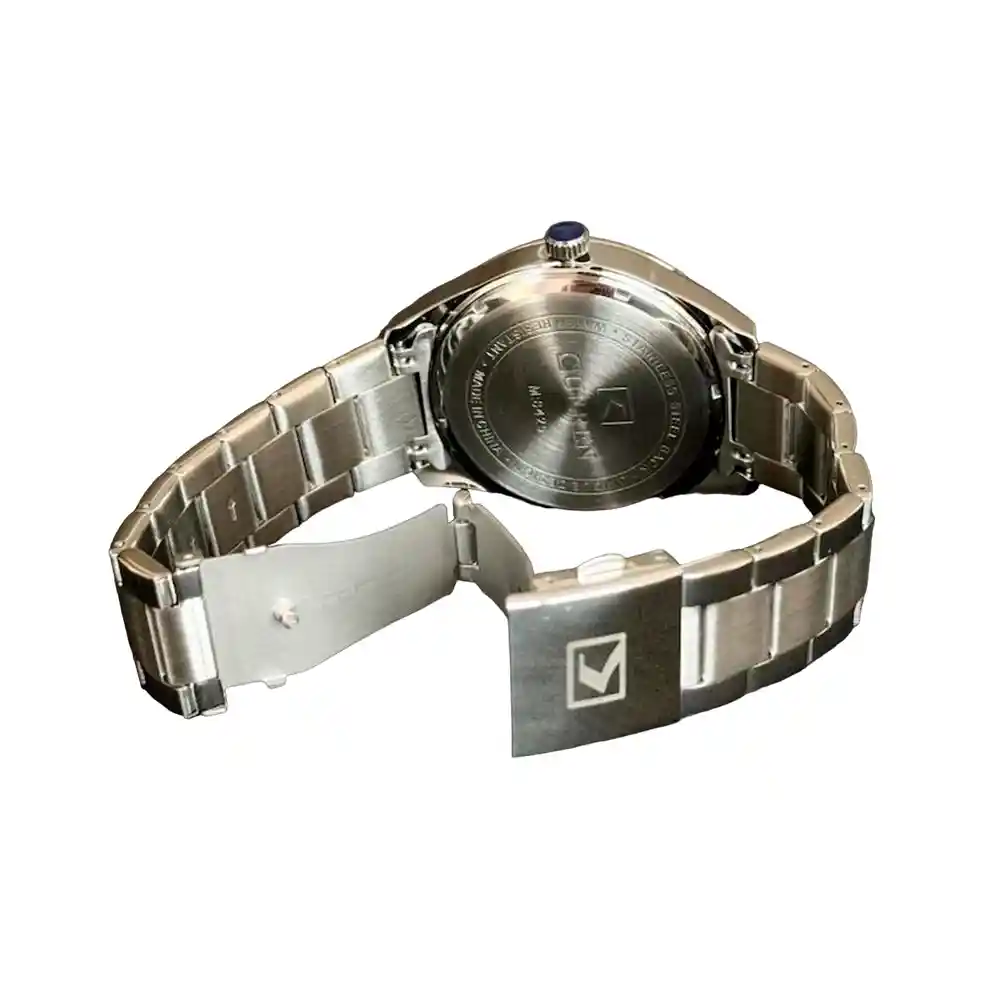 Reloj Analogo Curren Kre842503 Original Color Plateado En Acero Inoxidable Para Hombre