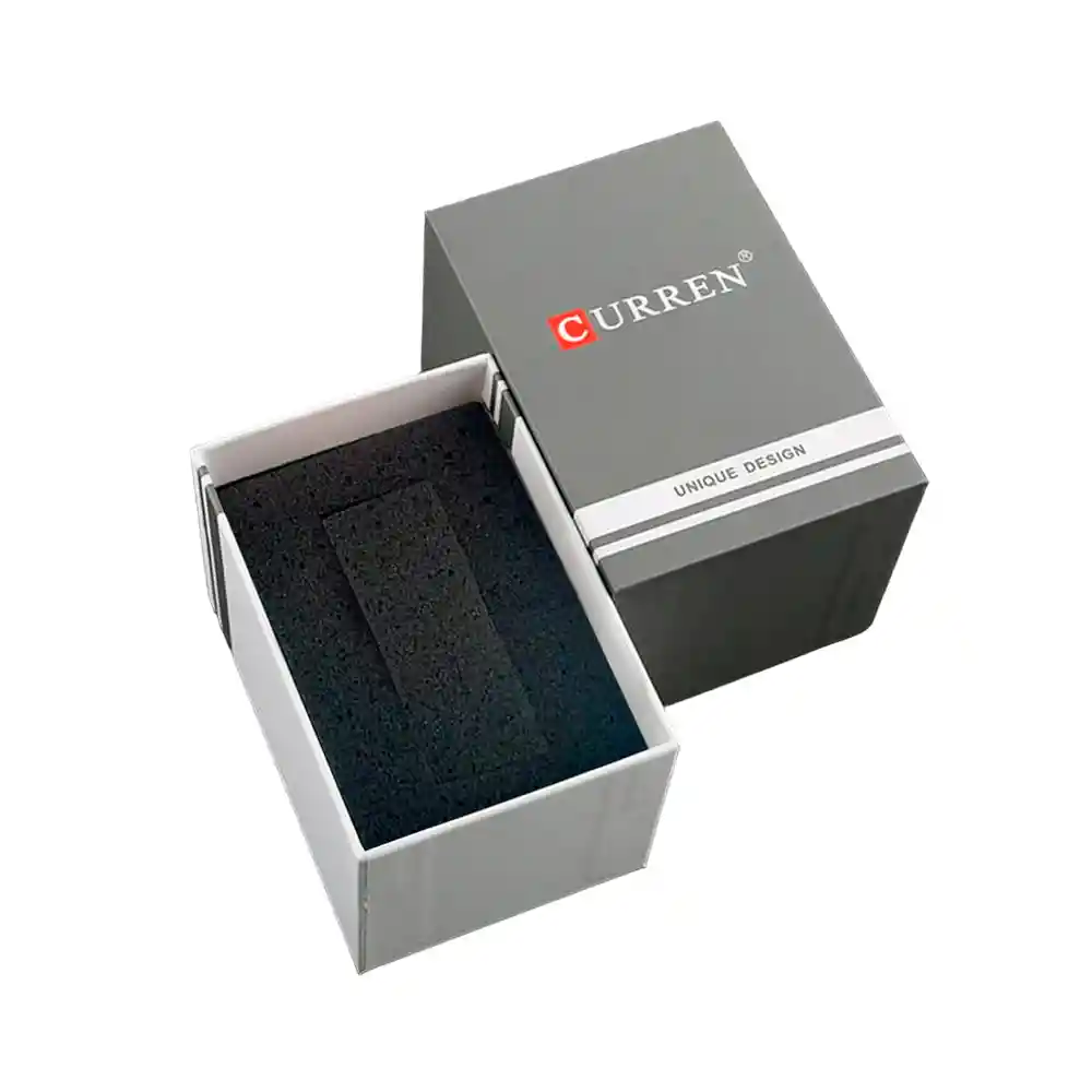 Reloj Analogo Curren Kre842503 Original Color Plateado En Acero Inoxidable Para Hombre