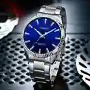 Reloj Analogo Curren Kre842503 Original Color Plateado En Acero Inoxidable Para Hombre