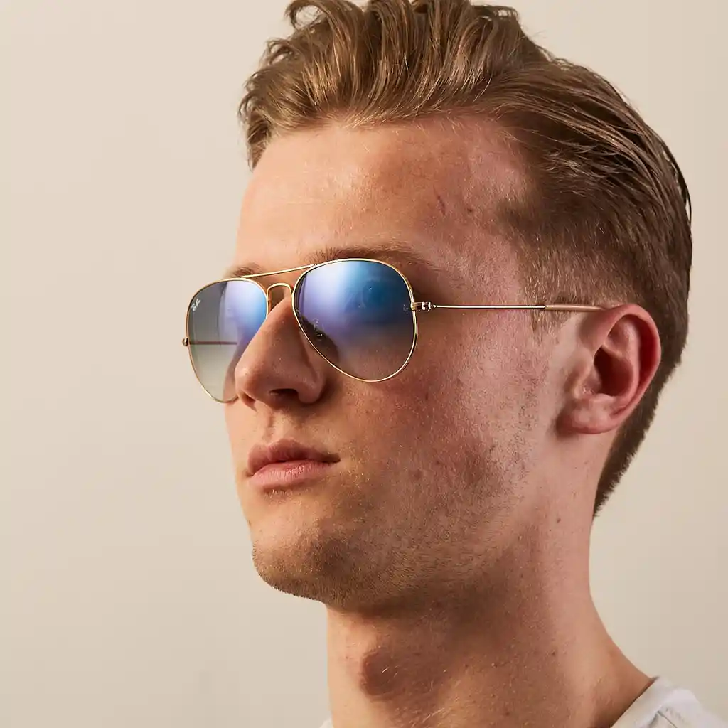 Gafas De Sol Ray Ban Aviador Degrade Rb3025 001/3f Color Azul Talla 58mm