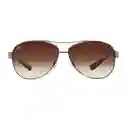 Gafas De Sol Ray Ban Aviador Lifestyle Rb3386 004/13 Color Marron Degrade Talla 63mm