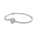 Pulsera Brazalete Pandora Cierre Circular Pandora 590741cz Plata 925 - 18cm
