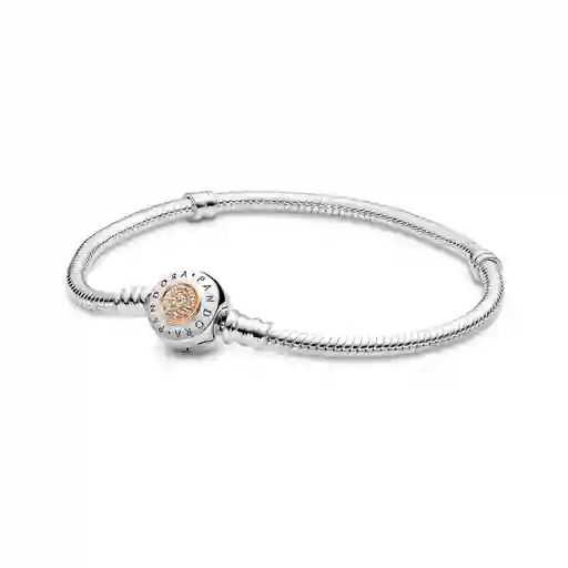 Pulsera Brazalete Pandora Cierre Circular Pandora 590741cz Plata 925 - 18cm