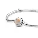 Pulsera Brazalete Pandora Cierre Circular Pandora 590741cz Plata 925 - 18cm