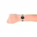 Reloj Análogo Curren Original Para Hombre Kred9302 Negro En Acero Inoxidable Color Plateado