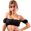 Top Para Dama Shein Liso Sexy Color Negro Talla L