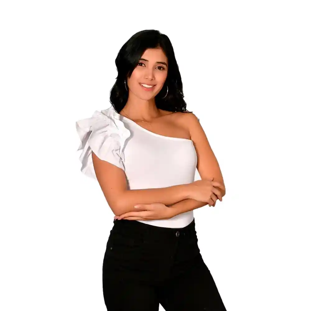 Body Para Dama Unimanga Confetex 550018 Color Blanco Talla S