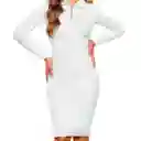 Vestido Para Dama Punto Aparte 1043 Color Blanco Talla M