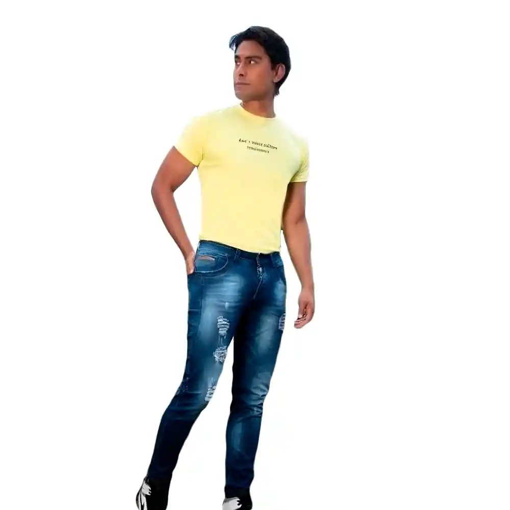 Jean Skinny Para Hombre In You Hco49 Azul Oscuro Talla 28