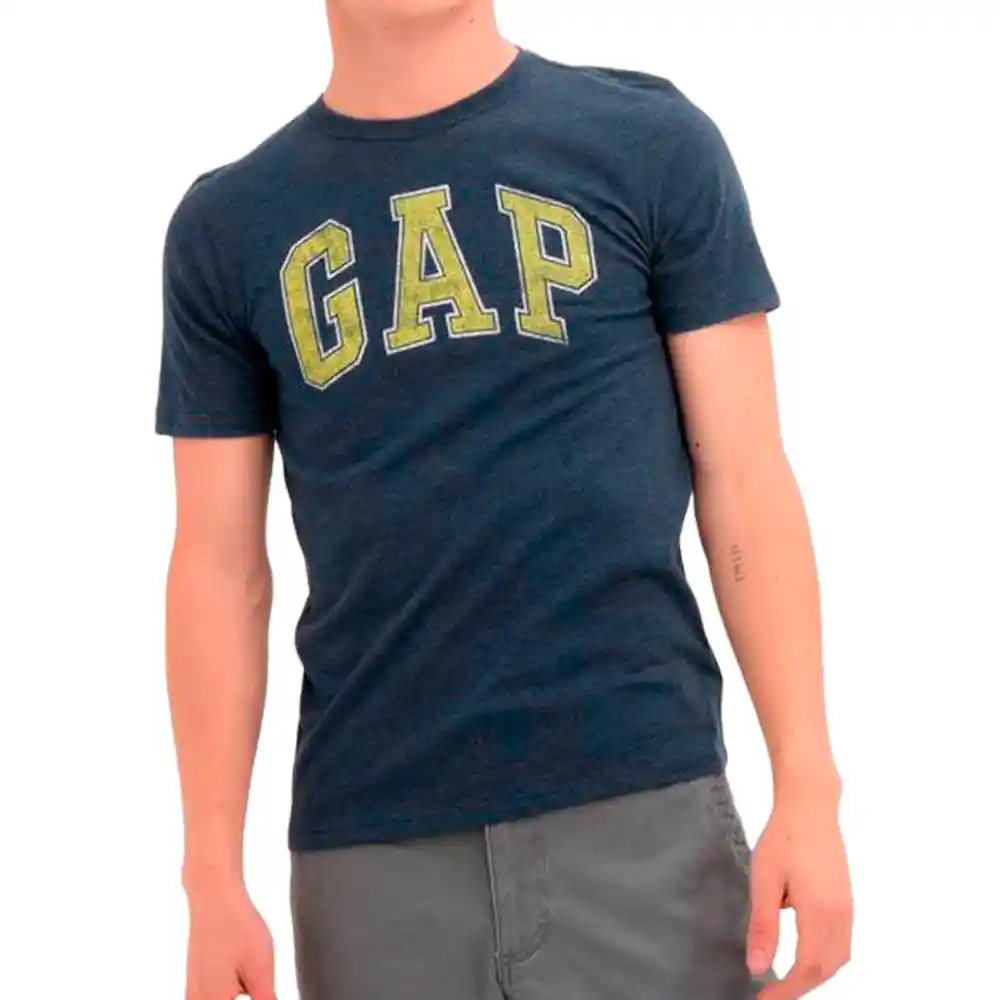 Camiseta Gap Original Para Niño Color Azul Y Mostaza Talla M