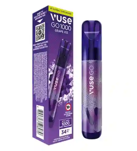 Vape Desechable Grape Ice Vuse Go 1000 Puff