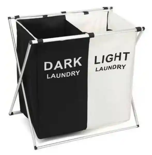 Cesta Para Ropa Sucia Organizador Plegable 2 Espacios