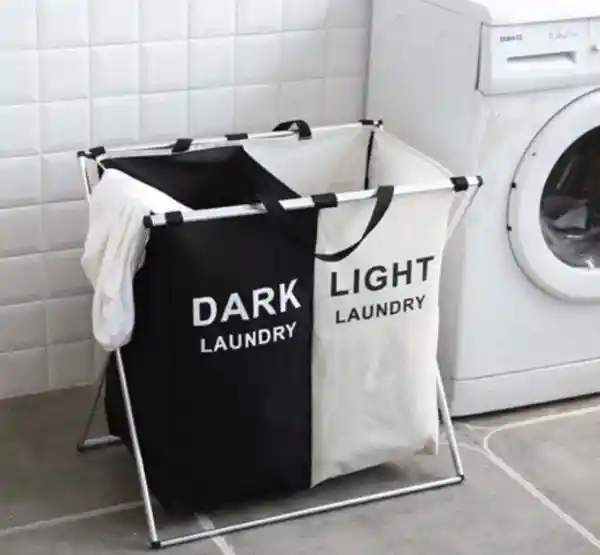 Cesta Para Ropa Sucia Organizador Plegable 2 Espacios