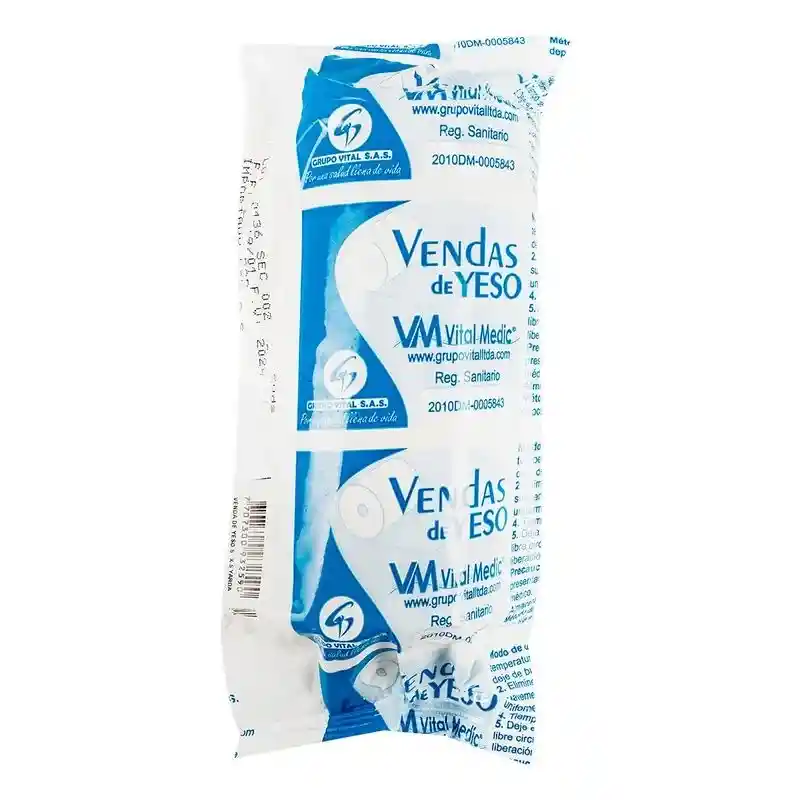 Vendas De Yeso 5"x5 Yardas Vitalmedic
