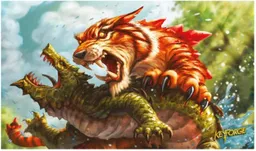 Tapete Playmat Para Juegos De Mesa Keyforge Mighty Tiger