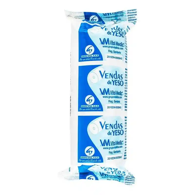Vendas De Yeso 8"x5 Yardas Vitalmedic