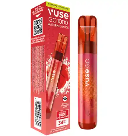 Vape Desechable Watermelon Ice Vuse Go 1000 Puff