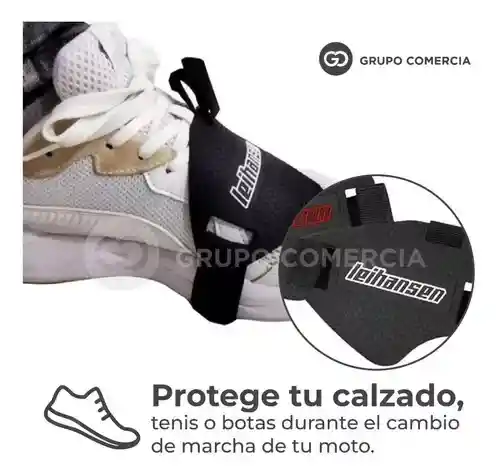 Combo Protector De Pata Lateral Moto + Protector De Calzado Para Moto
