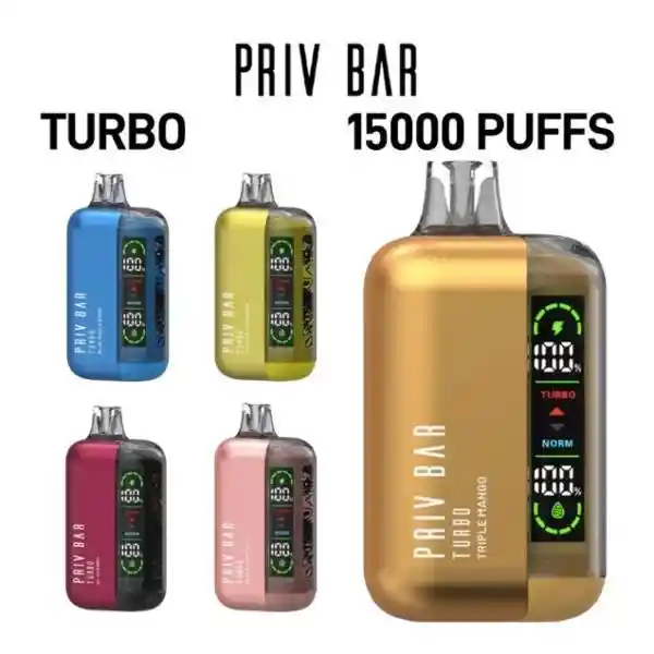 Vaper Vapeador Priv Bar Turbo 15000puff Desechable