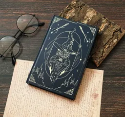 Agenda Harry Potter Buho Negro Broche Magnetico