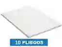 Pliego De Cartulina Blanca X 10 Pliegos 70cm X 100cm 180 Gramos