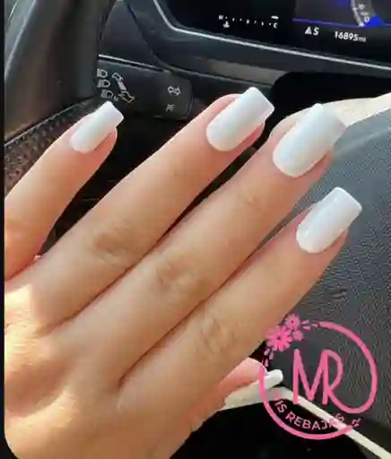 Set 25 Unidades De Uñas Postizas Cortas Listas Para Usar.