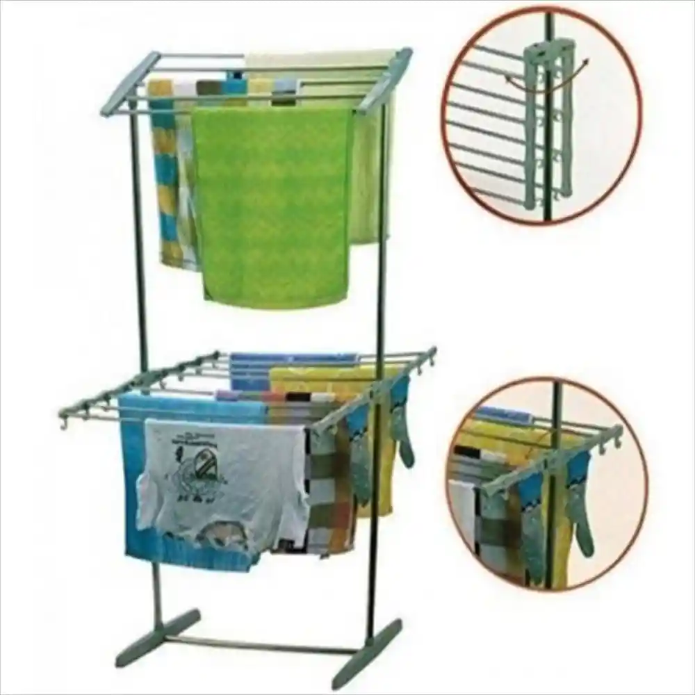 Colgador De Ropa Tendedero De 2 Niveles