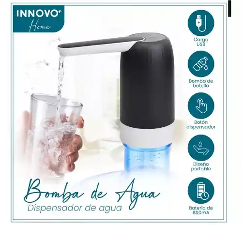 Bomba Dispensador De Agua Automático Botellón Digital White Innovo Home