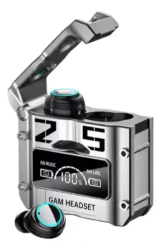 Audífonos Inalámbricos Plata M25 Bluetooth 5.3 Gamming Innovo Tech Sport