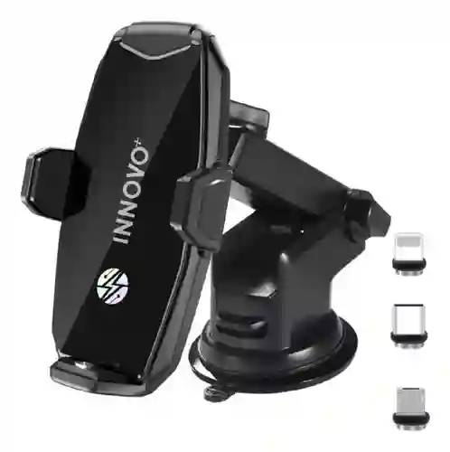 Holder Para Carro Premium Carga Inalámbrica Todo En 1 / 15w Negro Innovo