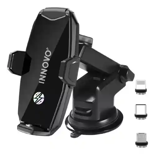 Holder Para Carro Premium Carga Inalámbrica Todo En 1 / 15w Negro Innovo