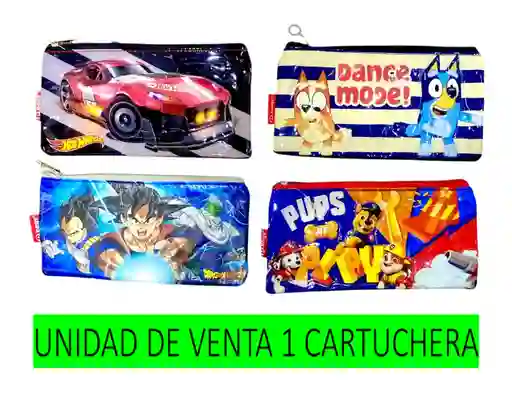 Cartuchera Para Niño 1 Bolsillos P.bags Diseños Surtidos	