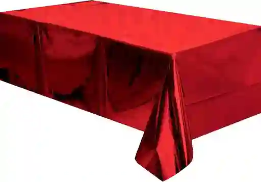 Mantel Metalizado Para Fiesta Rojo 137 X 183 Cms