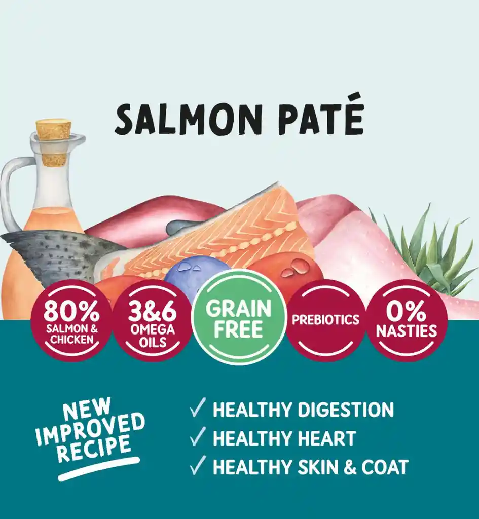 Alimento Naturo Para Gato Pouch Paté De Salmon 85g