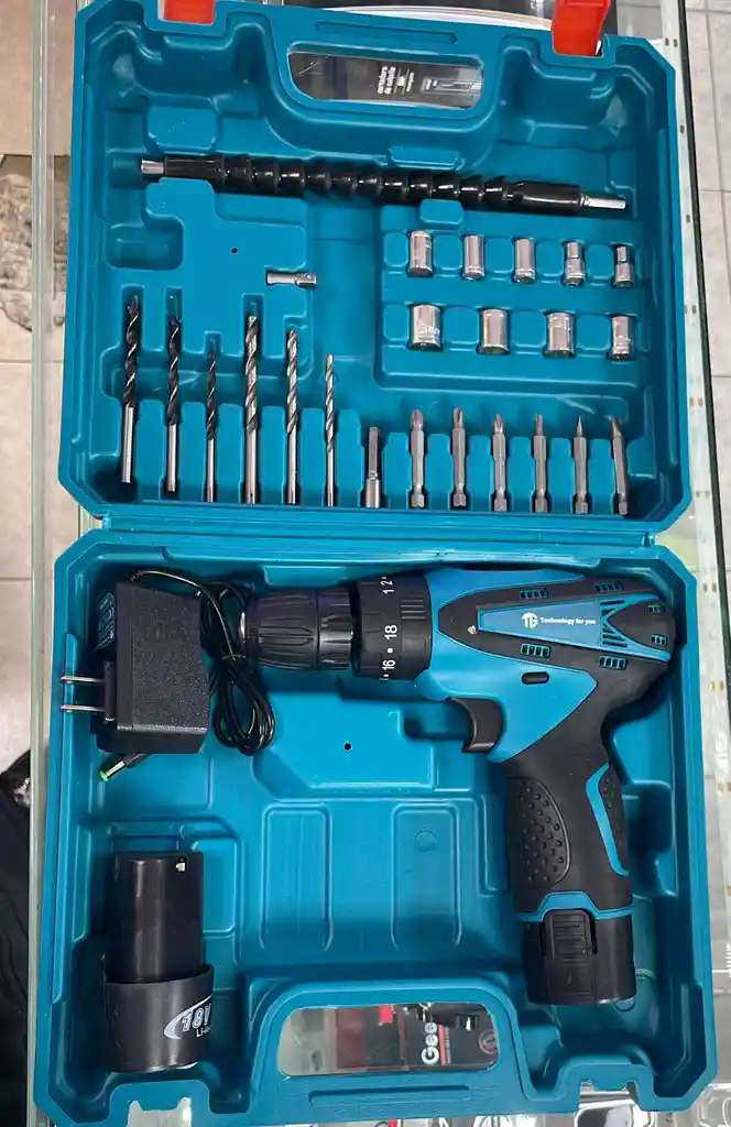 Taladro Tg Technology Piezas +2 Baterias
