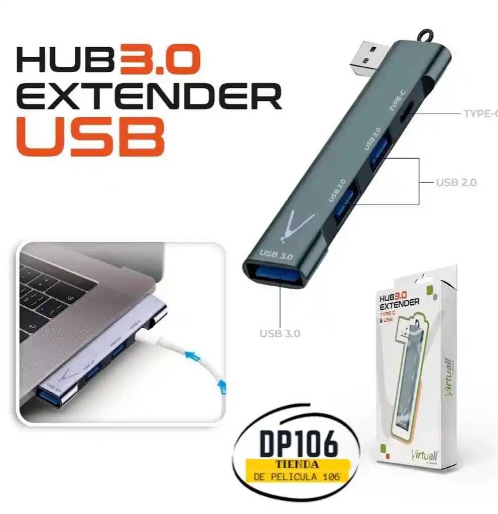 Hub Usb 3.0 / Adaptador Multipuerto Usb