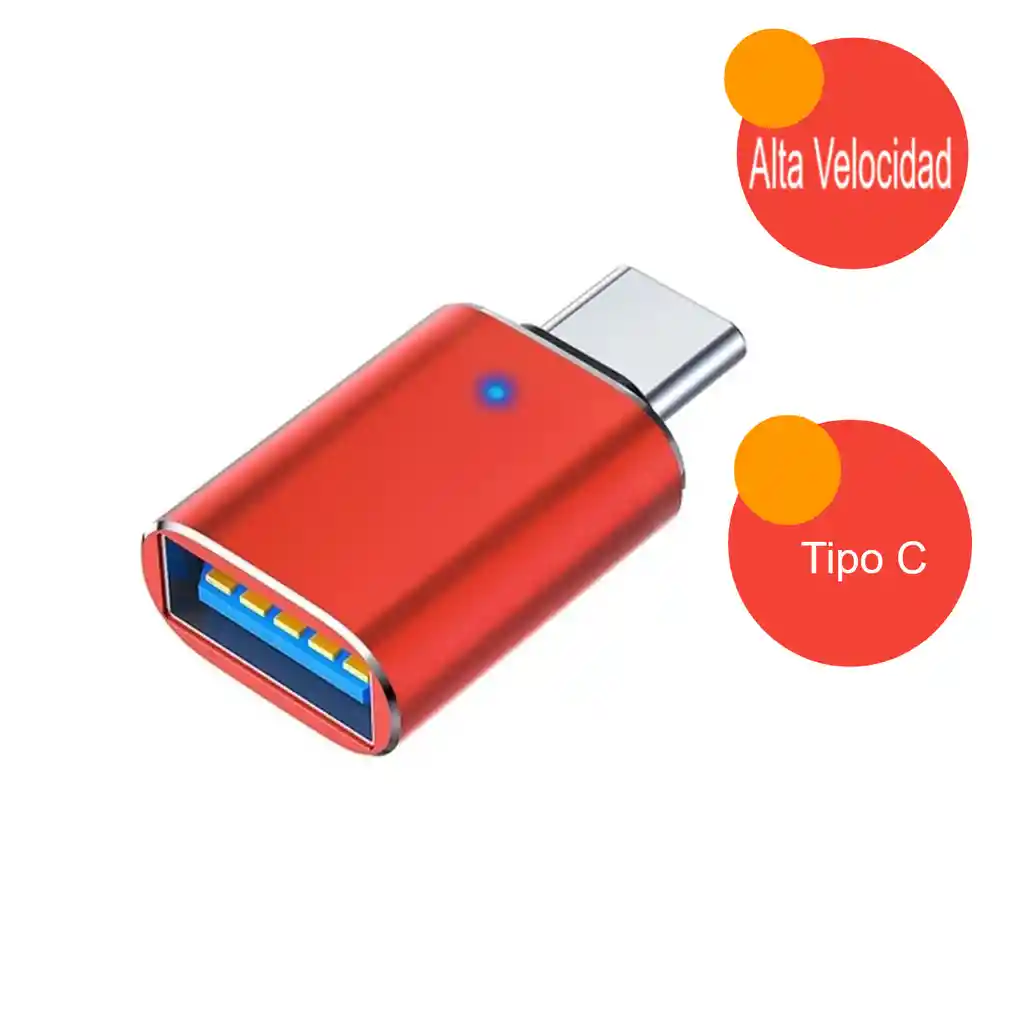 Adaptador Otg Usb A Tipo C |smart Phones Y Portatiles Tipo C
