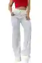 Pantalon Palazzo Crepe Rayas Sin Bolsillos