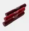 Caja De 3 Labiales Matte Aterciopelado En Forma De Crayon Fresa