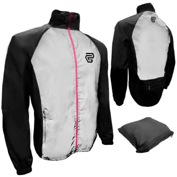 Chaqueta Cortaviento Portable Gp Lady Tela 100% Reflectiva Disponible Talla S
