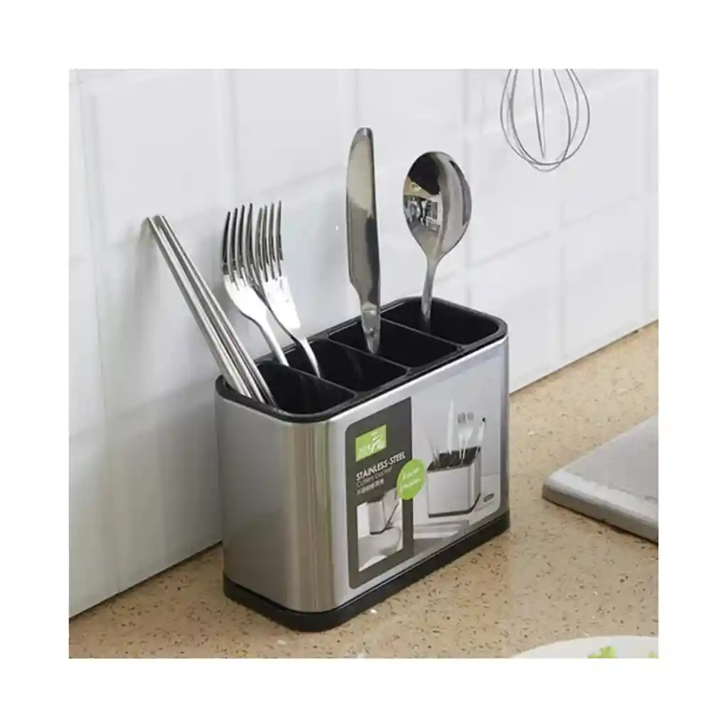 Portacubiertos De Cocina Soporte Para Cubiertos De Acero Color Unit