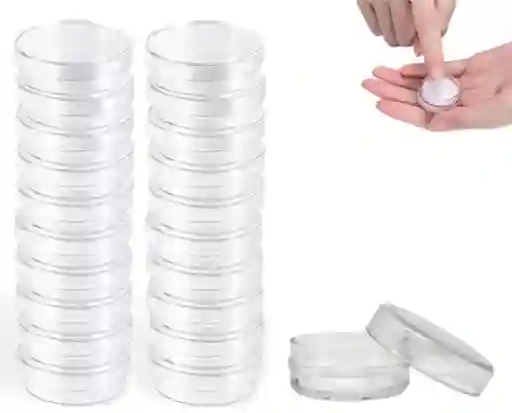 Pote Plástico Para Cremas X25 5ml Con Tapa