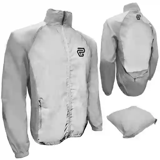 Chaqueta Tela 100% Reflectiva Portable Semi Impermeable Moto Disponible Talla L, Xl Y Xxl